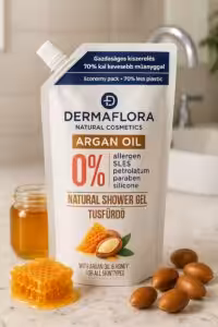 Dermaflora Shower Gel Refill Argan Oil and honey - 500ml Argan Oil Shower Refil New