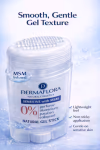 Dermaflora Gel Stick Sensitive with MSM 50ml MSM Gel Stick Amazon Texture 4